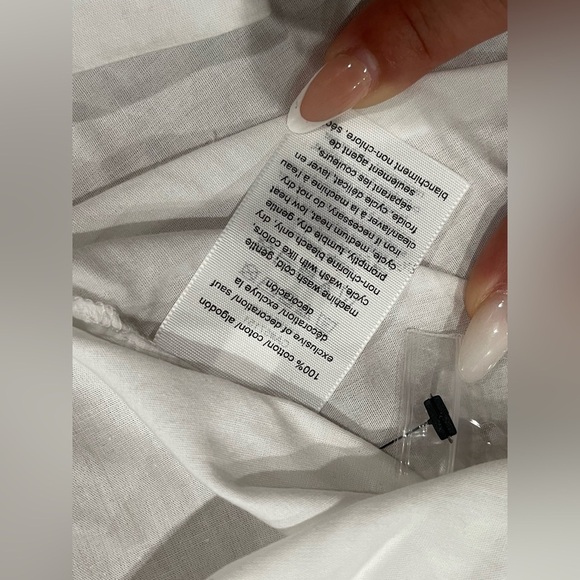 Tommy Hilfiger White and Blue Embroidered Blouse - Picture 10 of 13